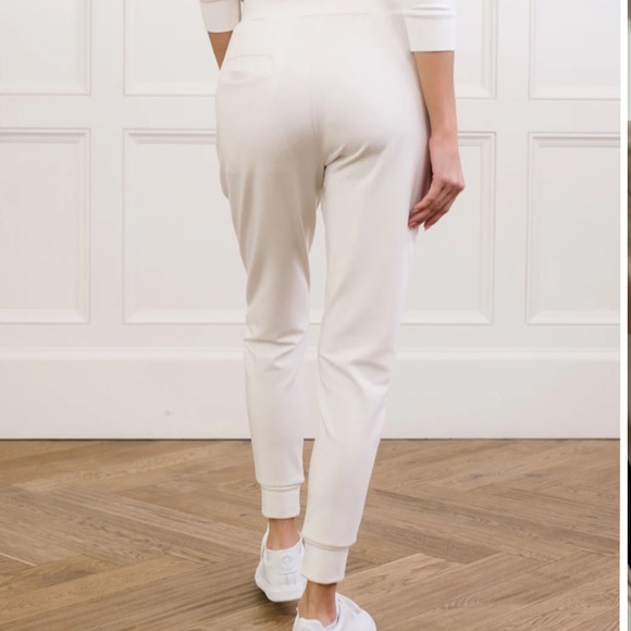 Women's White Joggers - Picture 11 of 11